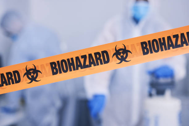 Professional Biohazard Cleanup technician working in Sparta, MI